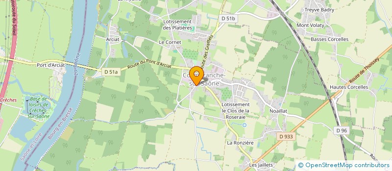 localisation de l'entreprise VISSAC à CORMORANCHE-SUR-SAONE