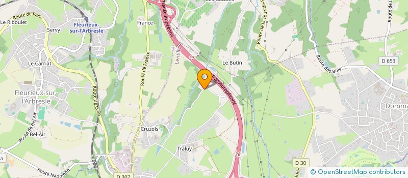 localisation de l'entreprise VISTA  LENTILLY