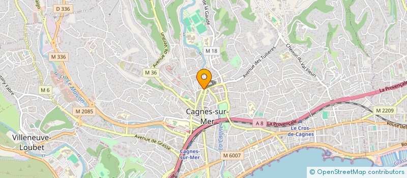 localisation de l'entreprise VISTA GLASS à CAGNES-SUR-MER
