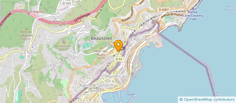 localisation de l'entreprise VISTA MONACO  BEAUSOLEIL