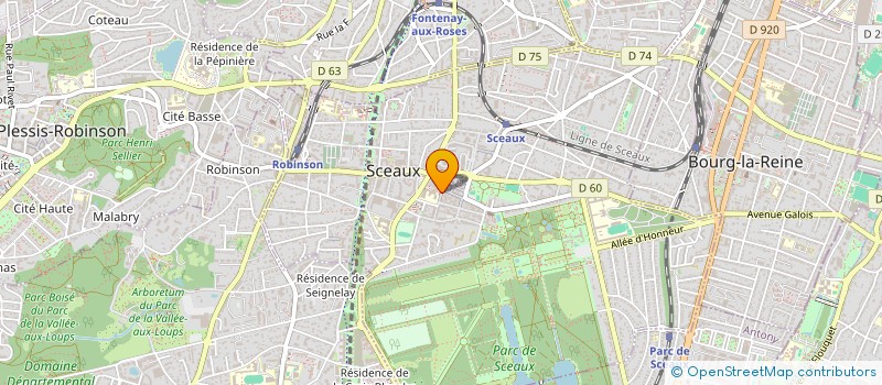 localisation de l'entreprise VISTA OPTIQUE SARL à SCEAUX