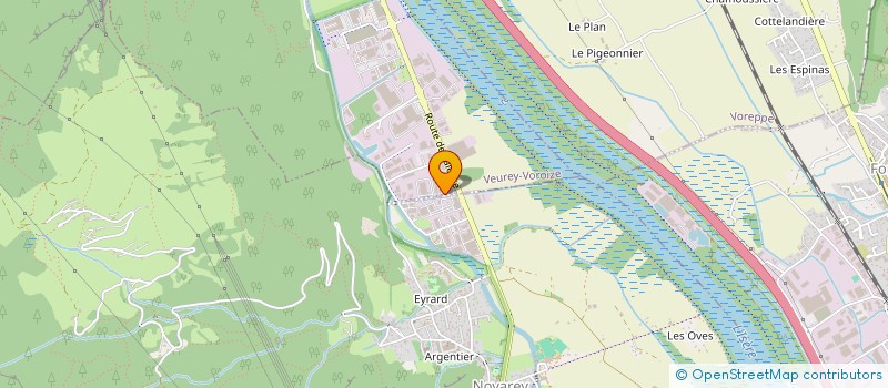 localisation de l'entreprise VISTA TECH à VEUREY-VOROIZE