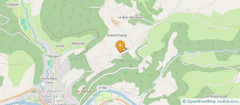 localisation de l'entreprise VISTAJETSURF SAS  SAINT-ANTONIN-NOBLE-VAL