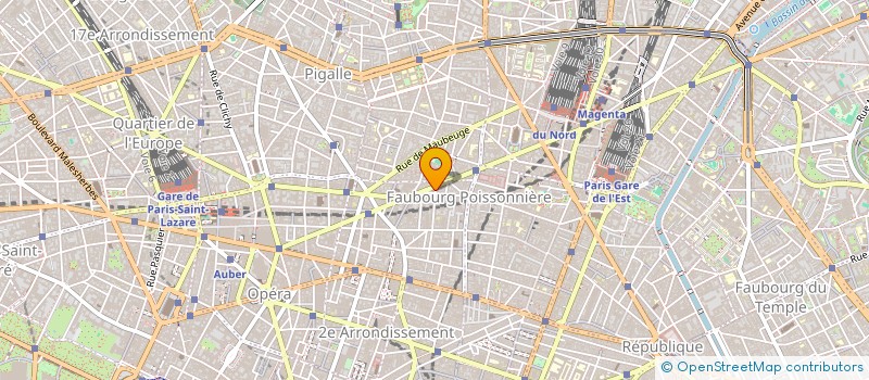 localisation de l'entreprise VISTAL LAFAYETTE à PARIS