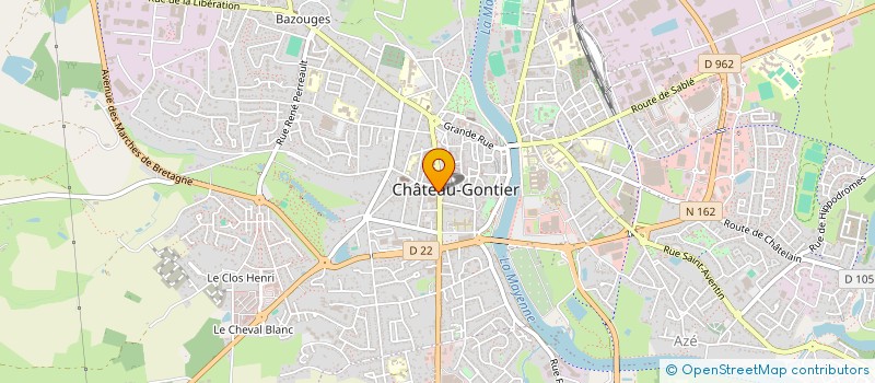 localisation de l'entreprise VISTAR à CHATEAU-GONTIER-SUR-MAYENNE