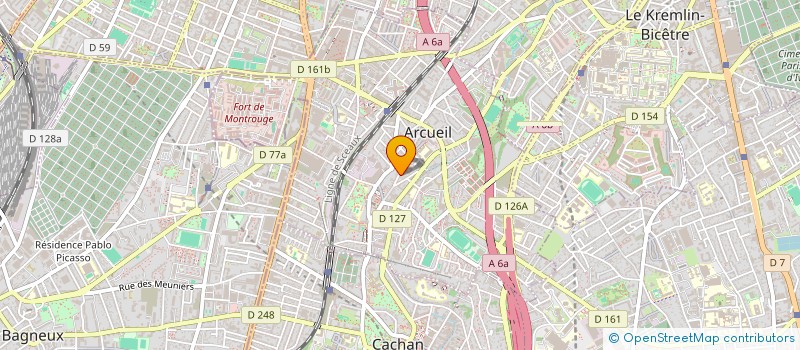 localisation de l'entreprise VISTED à ARCUEIL