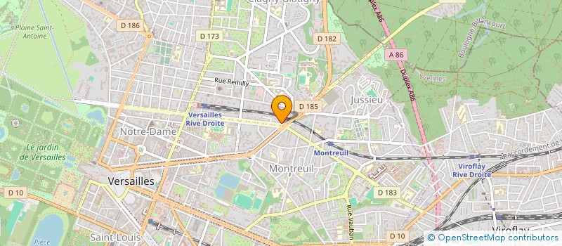 localisation de l'entreprise VISTOK à VERSAILLES