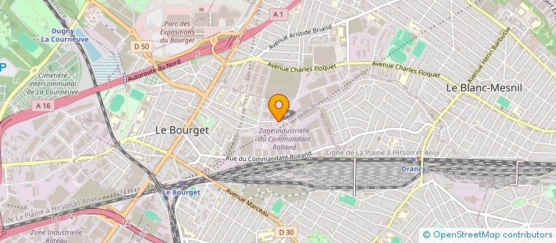 localisation de l'entreprise VISTONA SAS à LE BOURGET
