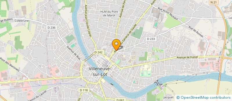 localisation de l'entreprise VISTORTE CLAUDE  VILLENEUVE-SUR-LOT