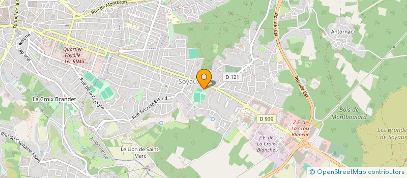 localisation de l'entreprise VISU à SOYAUX