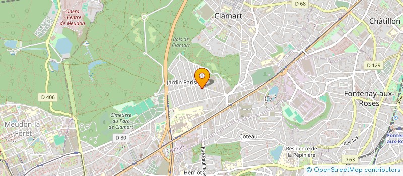 localisation de l'entreprise VISU ART COM à CLAMART