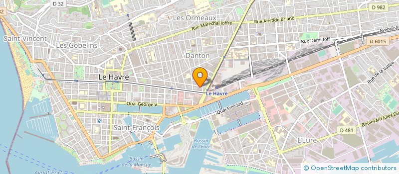 localisation de l'entreprise VISUA - COM à LE HAVRE