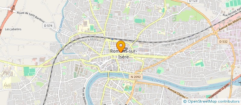 localisation de l'entreprise VISUAL CONCEPT à ROMANS-SUR-ISERE