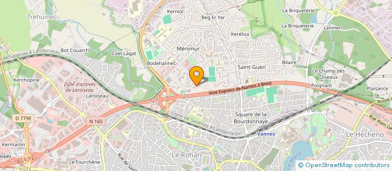 localisation de l'entreprise VISUAL FX PRODUCTION à VANNES