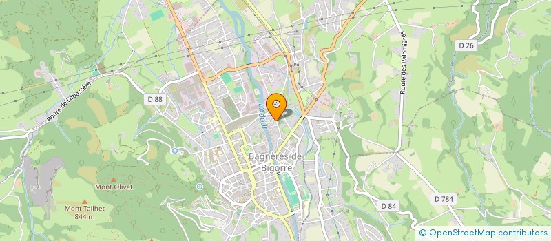 localisation de l'entreprise VISUAL MASTER SOUND-STUDIO  BAGNERES-DE-BIGORRE