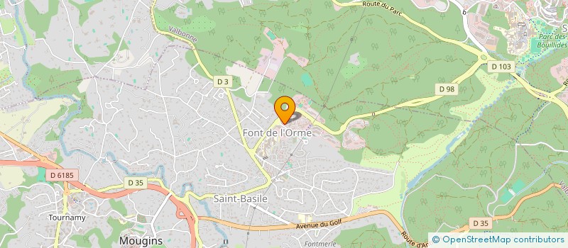 localisation de l'entreprise VISUAL-SYSTEMES à MOUGINS