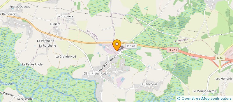 localisation de l'entreprise VISUALCREA  CHEIX-EN-RETZ