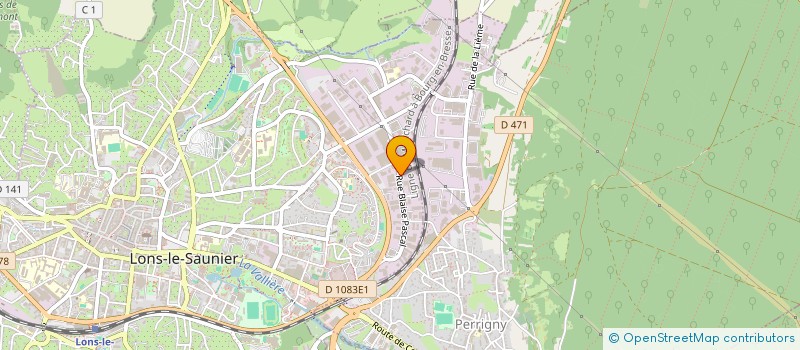 localisation de l'entreprise VISUALIS PUBLICITE à LONS-LE-SAUNIER