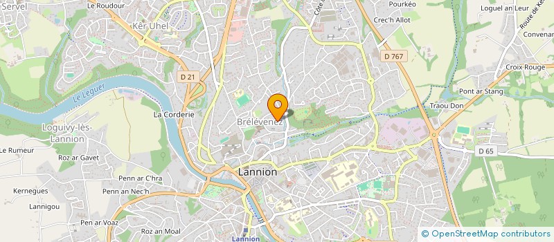 localisation de l'entreprise VISUALKEM à LANNION