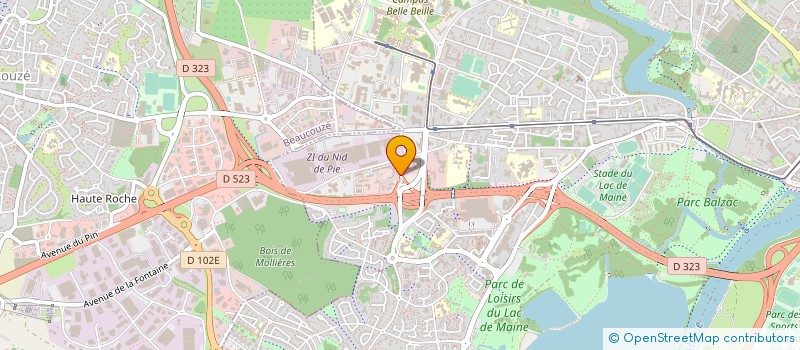 localisation de l'entreprise VISUALOG à ANGERS