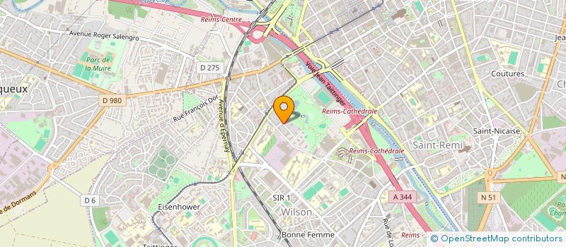 localisation de l'entreprise VISUALTEK  REIMS