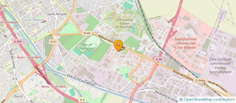 localisation de l'entreprise VISUCOLOR à REIMS