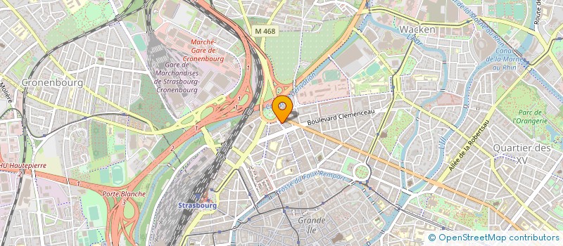localisation de l'entreprise VISUEL à STRASBOURG