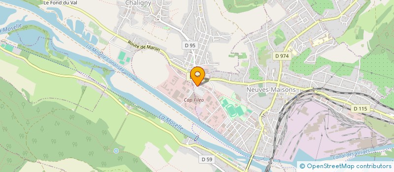 localisation de l'entreprise VISUEL à NEUVES-MAISONS