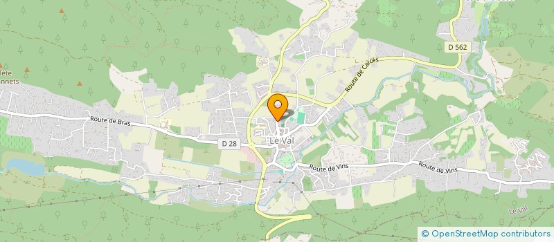 localisation de l'entreprise VISUEL à LE VAL