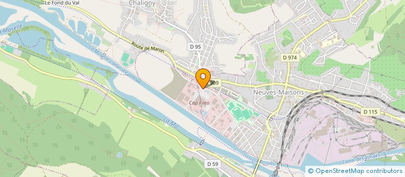 localisation de l'entreprise VISUEL CATALOGUE à NEUVES-MAISONS