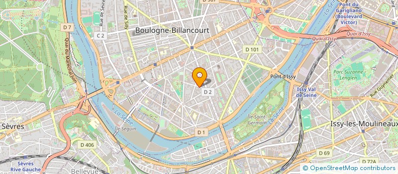 localisation de l'entreprise VISUEL INTERNATIONAL  BOULOGNE-BILLANCOURT