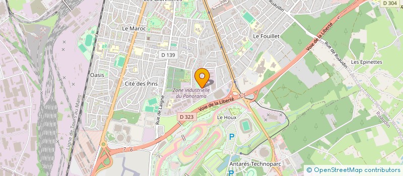 localisation de l'entreprise VISUEL'MANS à LE MANS