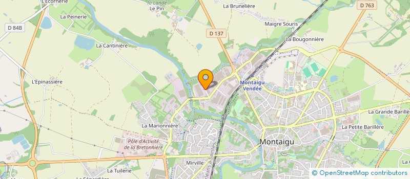 localisation de l'entreprise VISUEL NUMERIC' à MONTAIGU-VENDEE
