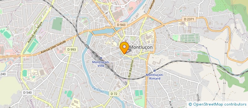 localisation de l'entreprise VISUEL PRODUCTION à MONTLUCON