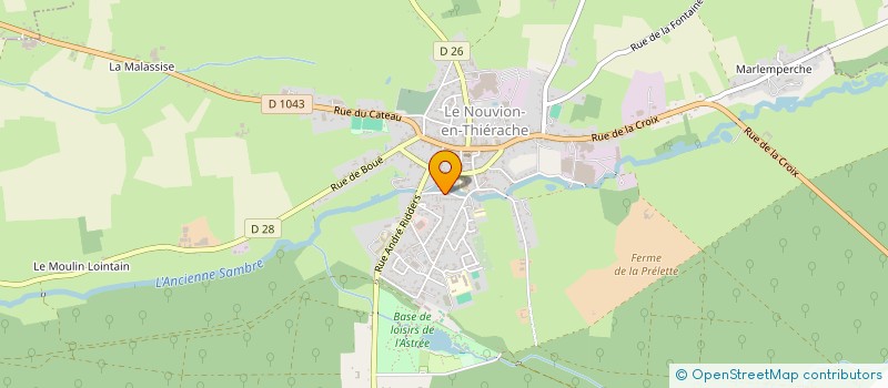 localisation de l'entreprise VISUEL PUBLICITE à LE NOUVION-EN-THIERACHE