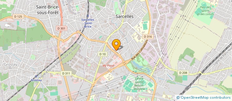 localisation de l'entreprise VISUEL SECURITE PRIVEE à SARCELLES