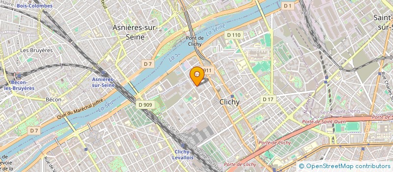 localisation de l'entreprise VISUELA à CLICHY