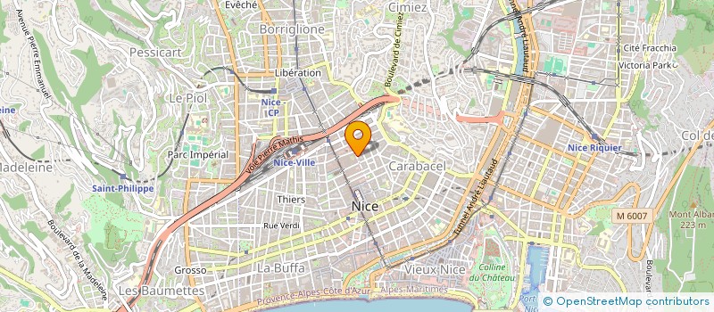 localisation de l'entreprise VISUELLES à NICE