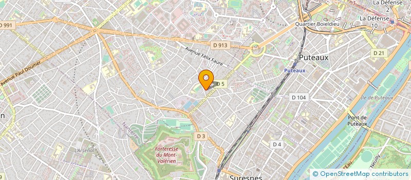 localisation de l'entreprise VISUELS ET COMMUNICATION  NANTERRE