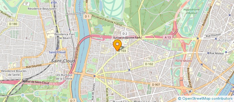 localisation de l'entreprise VISUMBELLUS  BOULOGNE-BILLANCOURT