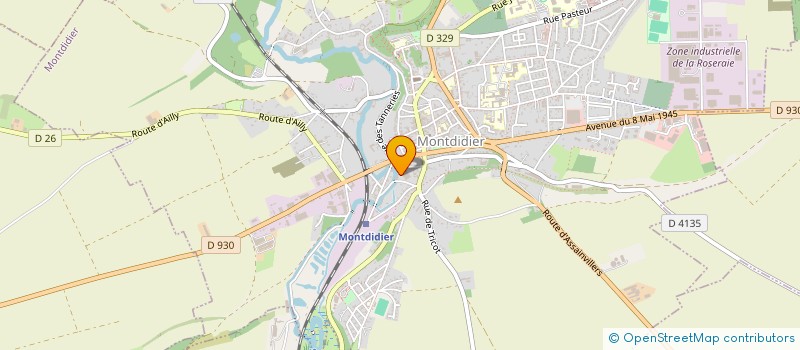 localisation de l'entreprise VISUMECA  MONTDIDIER