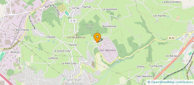 localisation de l'entreprise VISUPROD  SAINT-JEAN-BONNEFONDS