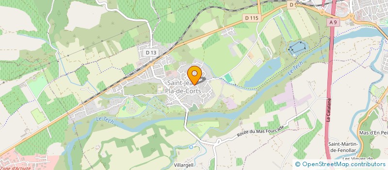 localisation de l'entreprise VISUR  SAINT-JEAN-PLA-DE-CORTS