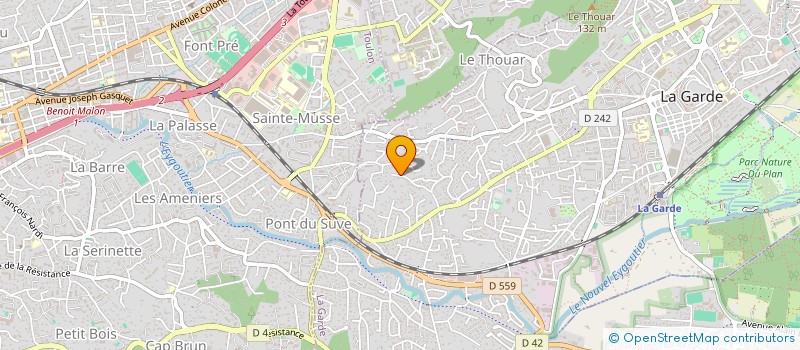 localisation de l'entreprise VISUWEB  LA GARDE