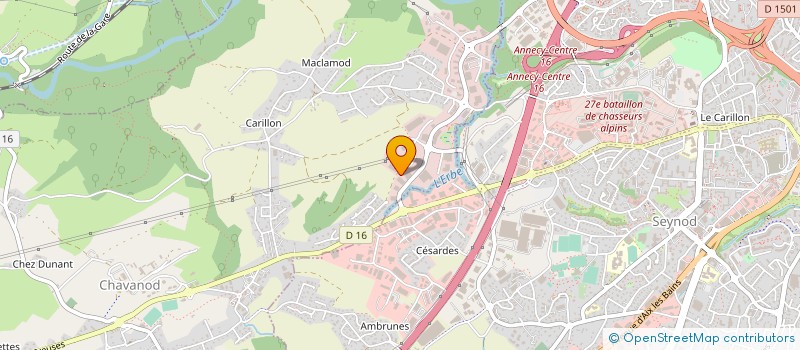 localisation de l'entreprise VISY  CHAVANOD