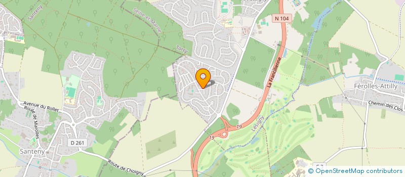 localisation de l'entreprise VIT 1 CROQ  LESIGNY