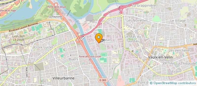 localisation de l'entreprise VIT'AMBULANCES  VILLEURBANNE