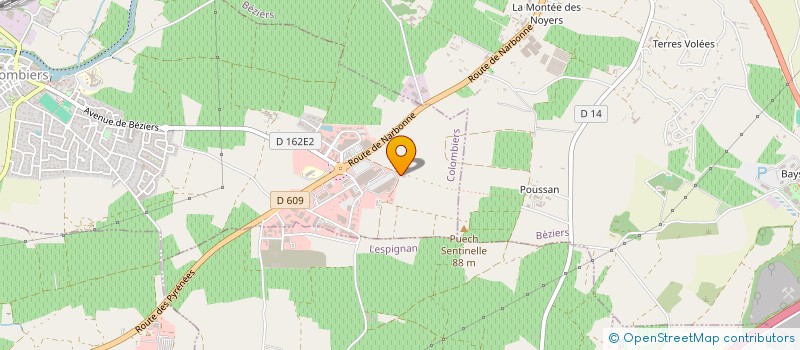 localisation de l'entreprise VIT'FE à COLOMBIERS