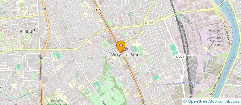 localisation de l'entreprise VIT' PRESSING à VITRY-SUR-SEINE
