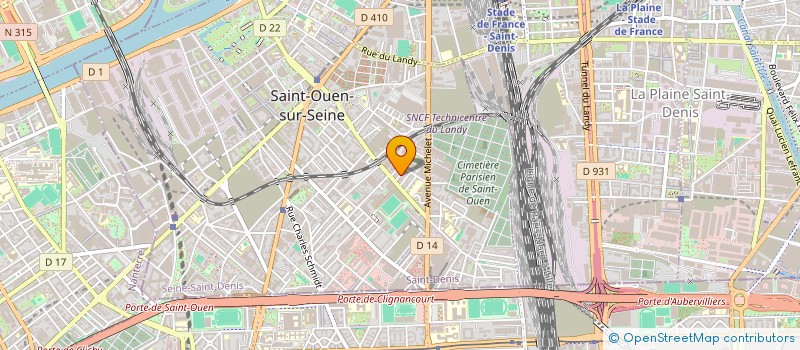 localisation de l'entreprise VIT ZIF DECO à SAINT-OUEN-SUR-SEINE